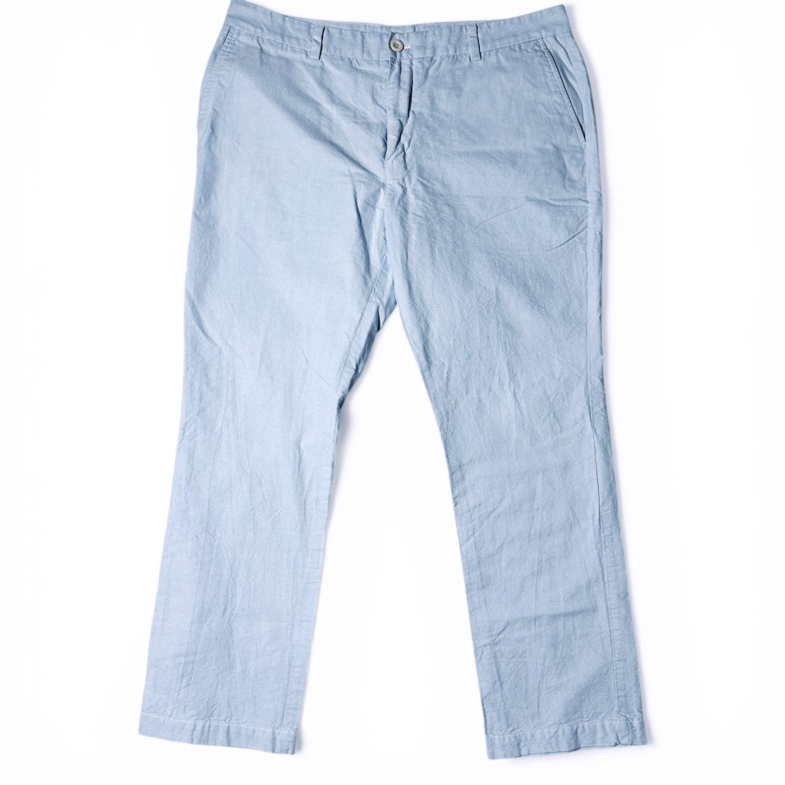 Vineyard Vines Slim Fit Breaker Pants Mens Actual Size 37x30 Blue Chino Preppy